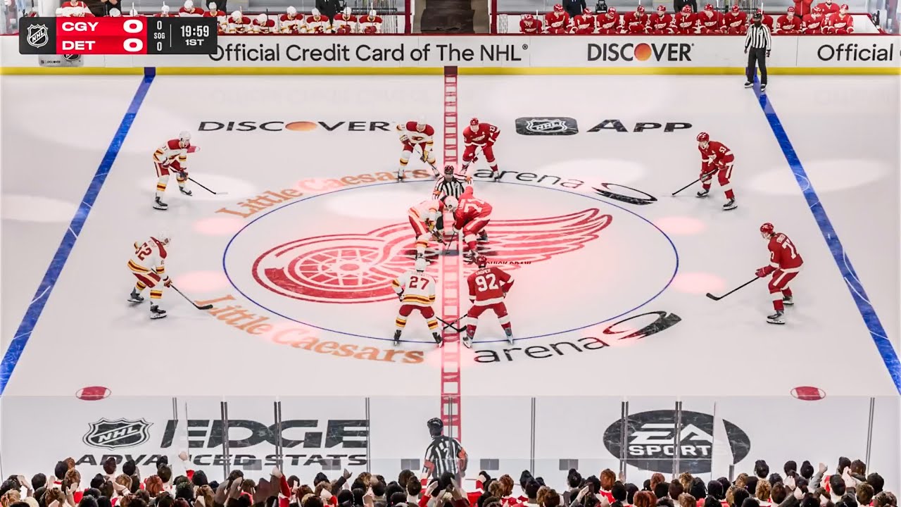 Detroit Red Wings vs Calgary Flames 3/16/2026 NHL 26 Gameplay