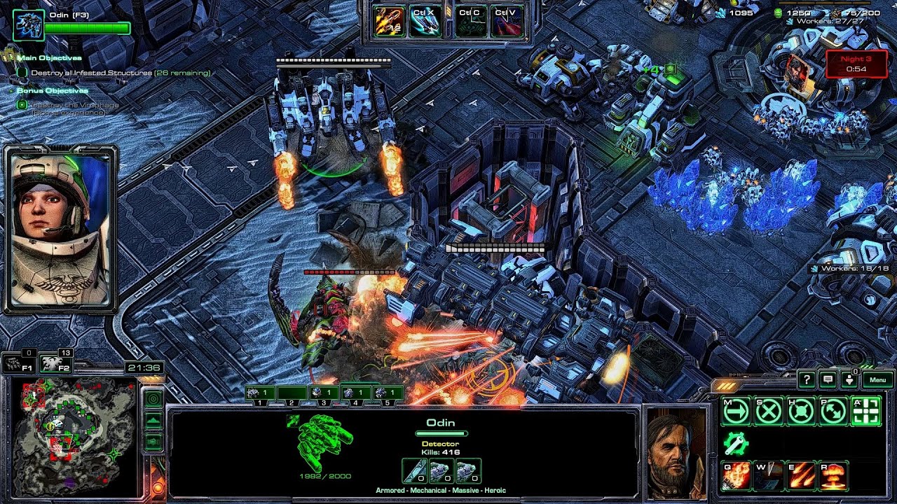 SC2 Nexus Co-Op Dead of Night ▏ Arcturus Mengsk Solo GamePlay #2