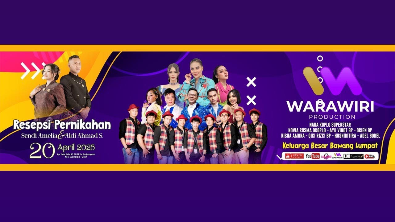 🔴 LIVE // WARAWIRI ENT..Pernikahan Sendi & Aldi // Minggu, 20 April 2025 // Sucinagara - Garut