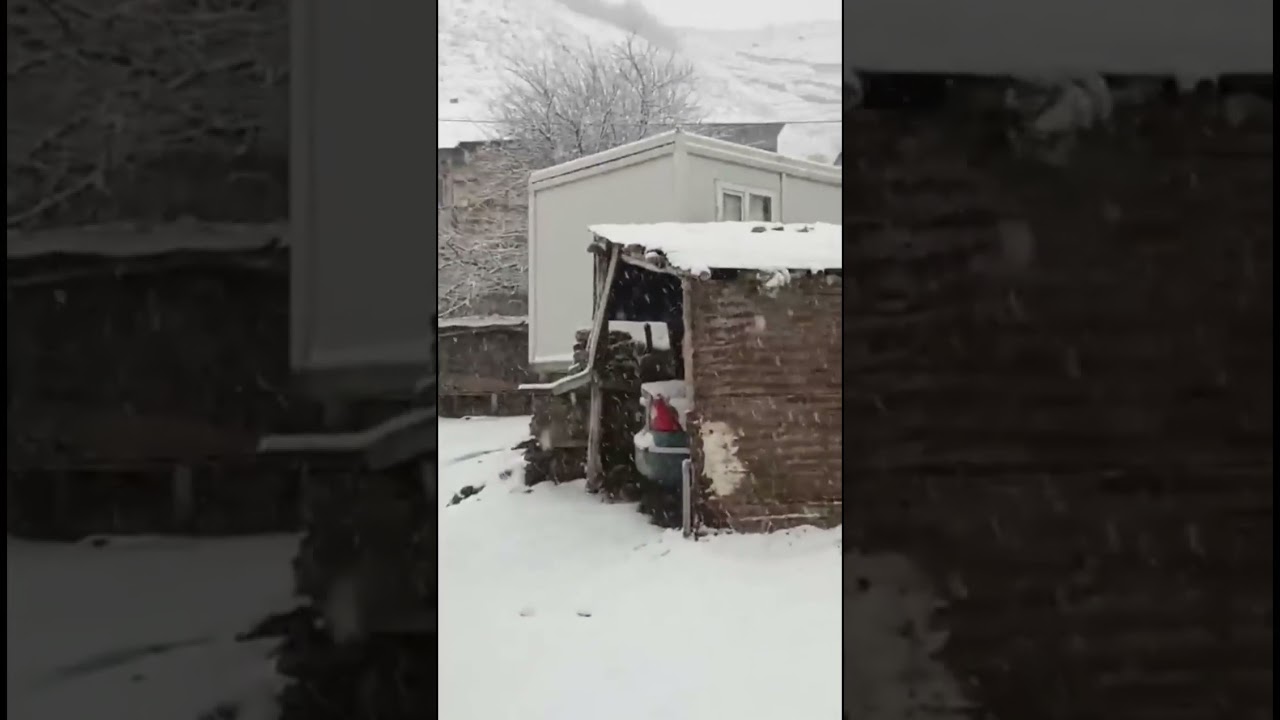 Bingöl Adaklı Güngörsün Mahallesinden bir kış günü