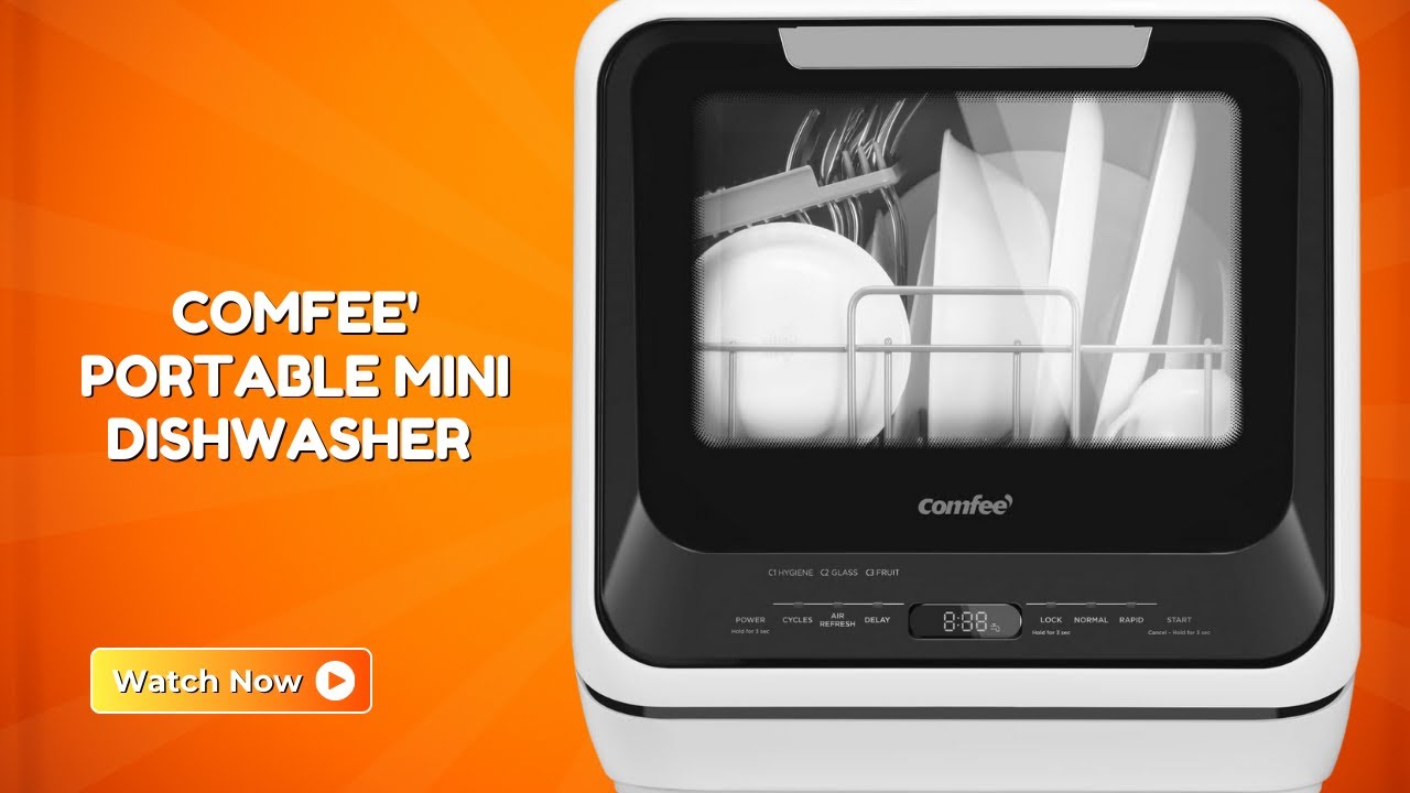 COMFEE' Portable Mini Dishwasher Countertop Dishwasher – Ideal for RV Living – REVIEW