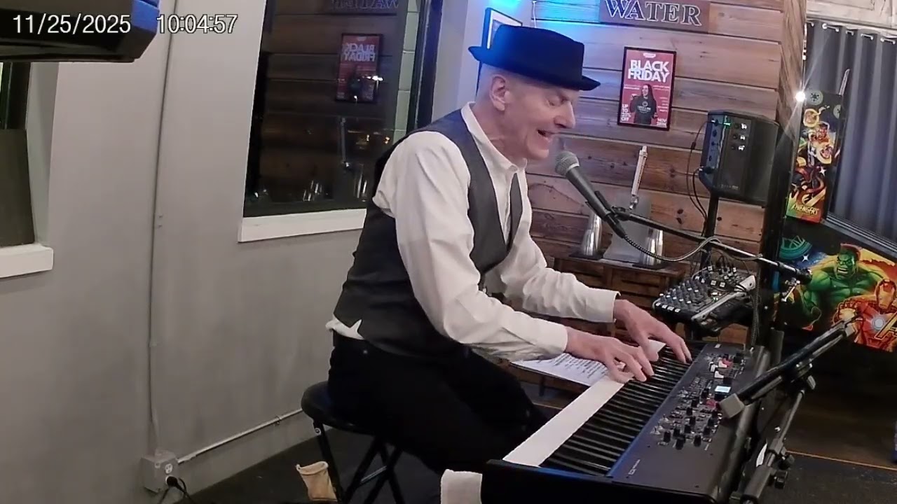 Crossroads - Robert Johnson Cover - Piano Vocal Solo - Live at Luce Line Brewing