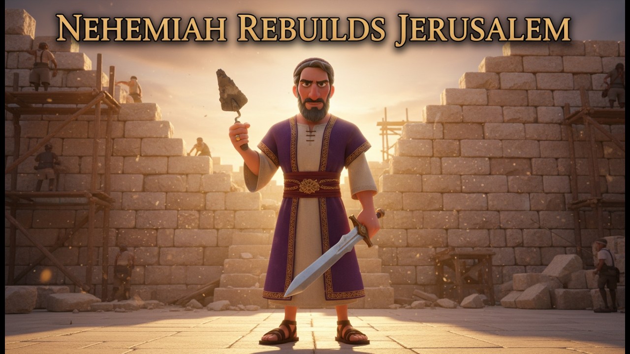 Nehemiah Rebuilds Jerusalem's Wall in 52 Days | Animated Bible Story Explained