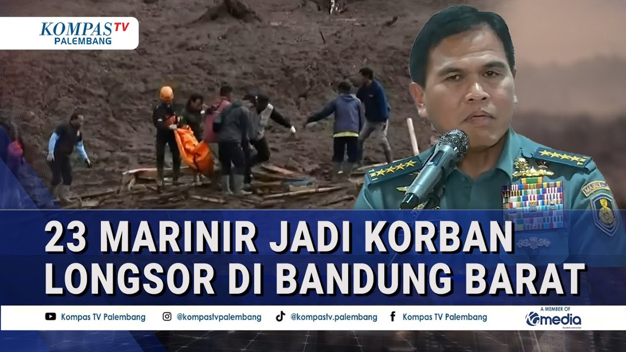 TERKINI! 23 Marinir jadi Korban Longsor di Bandung Barat saat Latihan Pra Tugas
