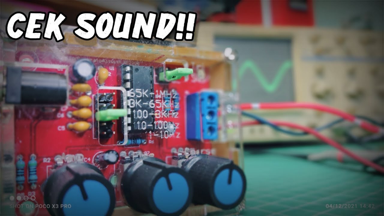 Alat INI BISA TES Kemampuan SPEAKER KALIAN, Signal Generator XR2206