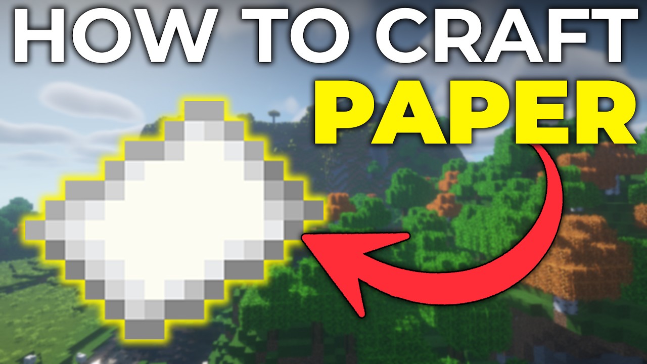 Как сделать бумагу в Minecraft