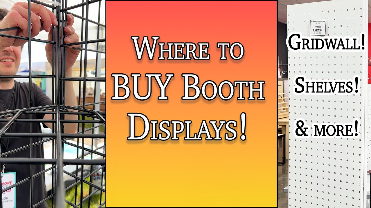 5 Best Places to Buy Craft Show Display Shelves, Gridwall & Lighting for Vendor Booths