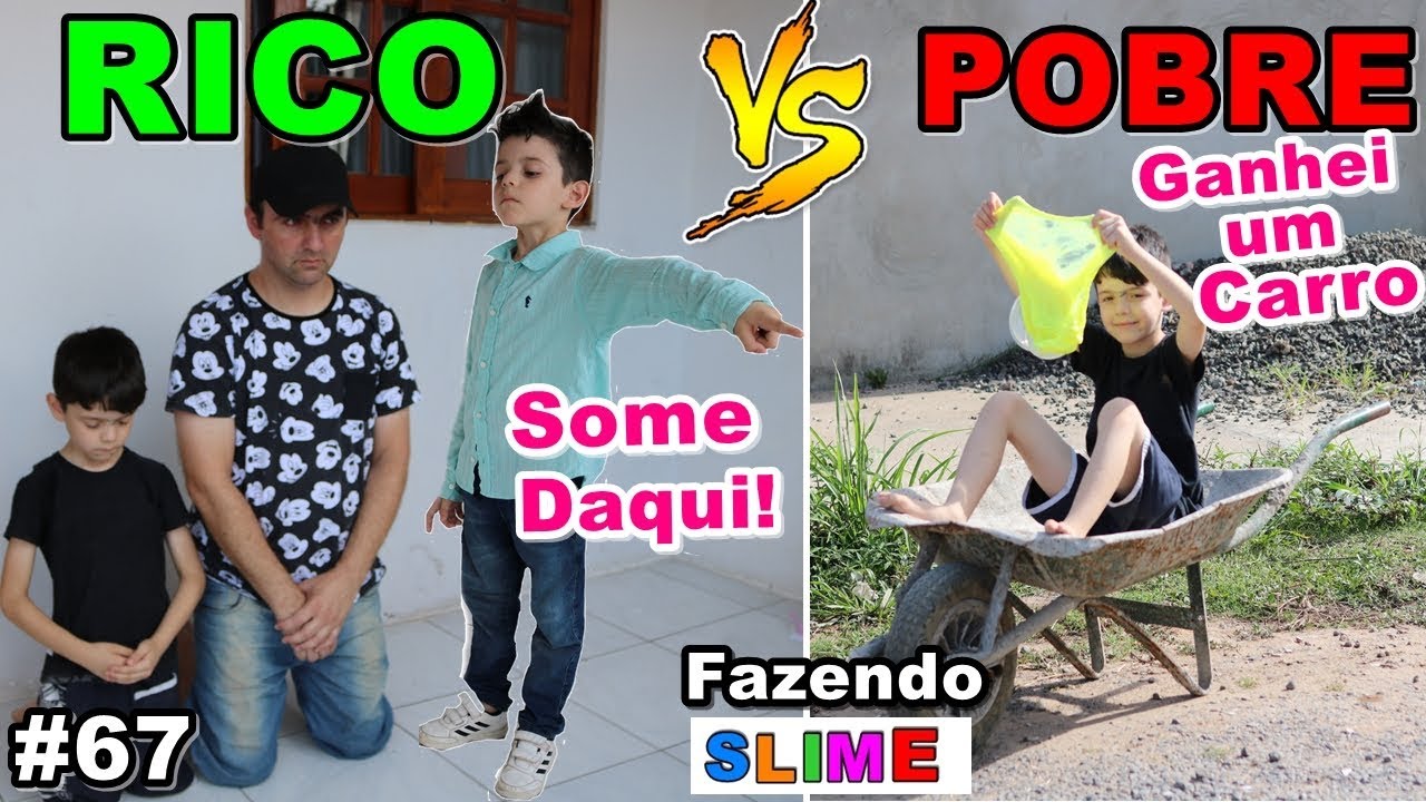 RICO VS POBRE FAZENDO AMOEBA / SLIME #67