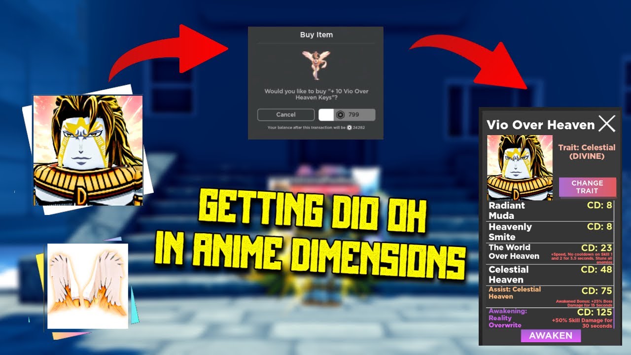 SPENDING 20,000+ ROBUX ON DIO OH IN ANIME DIMENSIONS