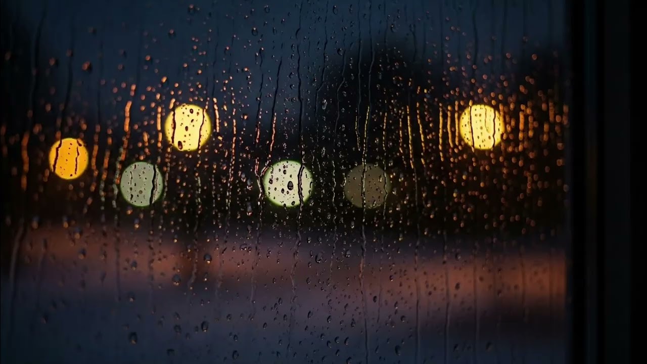 Night Rain on Window 🌧️ | 8 Hours Deep Sleep & Focus Rain Sounds