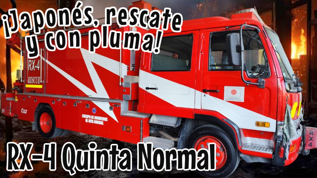 ¡Un carro de BOMBEROS JAPONÉS, de RESCATE y con PLUMA!