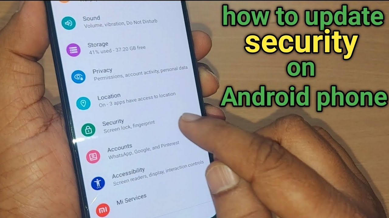как обновить безопасность на телефоне Android