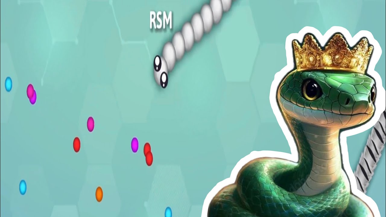 كنت بجمع 600 نقط بس صرت ملكة……لعبة Snake.io