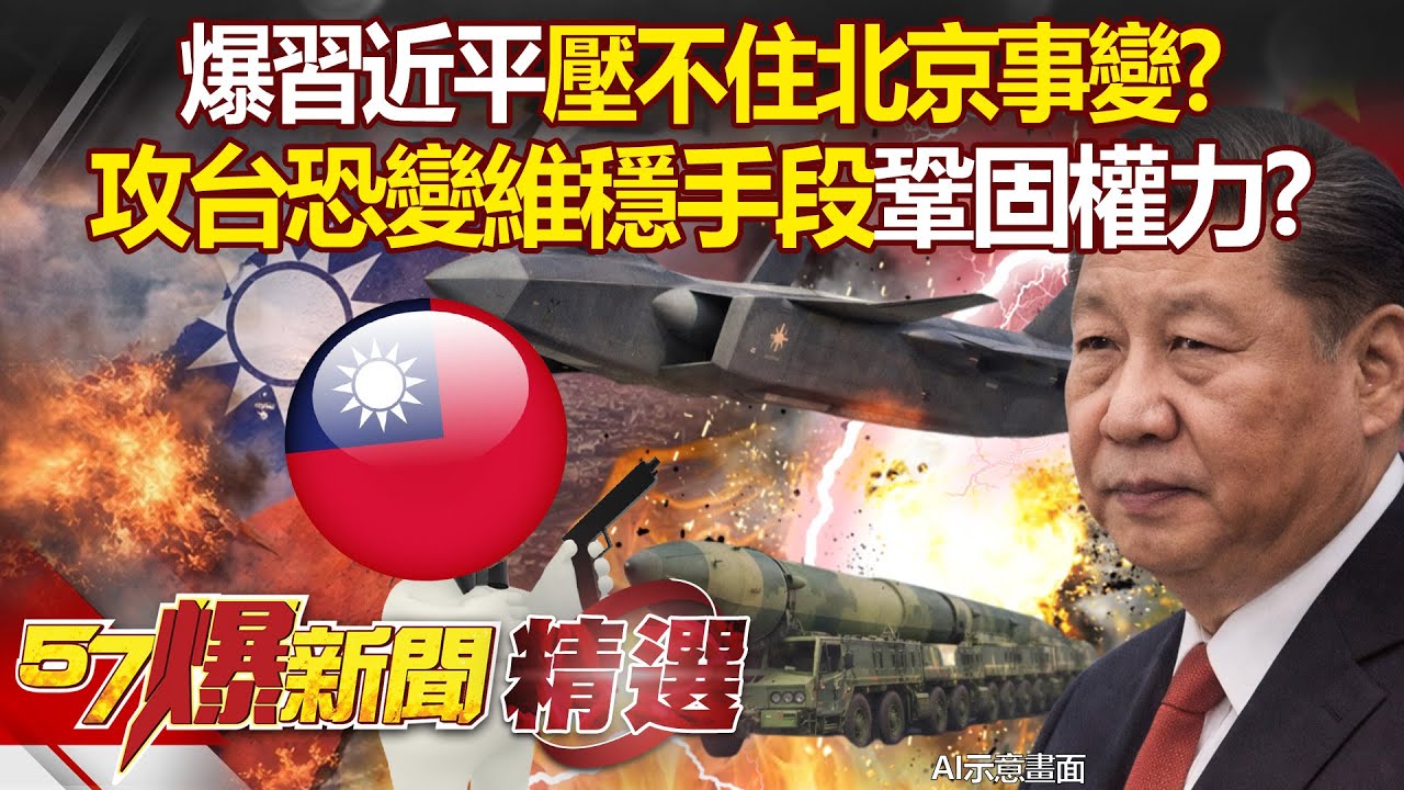 習近平壓不住了？爆北京事變「攻台恐變維穩手段」？！中共搞不定內鬥「換讓解放軍動手」鞏固權力？- 徐俊相【57爆新聞 精選】   @57BreakingNews