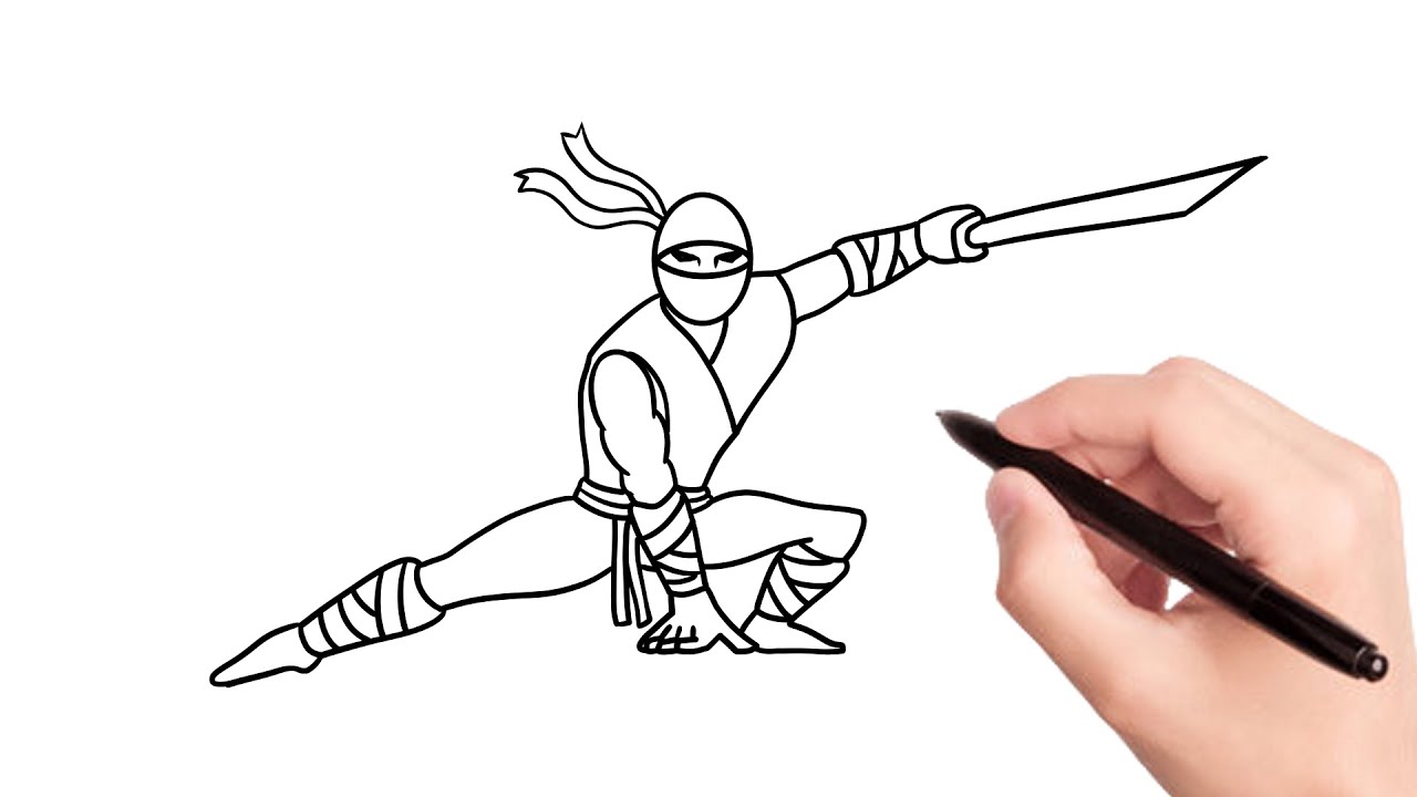COMO DESENHAR NINJA FÁCIL PROCESSO PASSO A PASSO #howtodraw #ninja