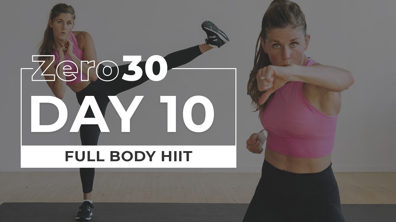 30-Minute Full Body HIIT Cardio Workout (No Equipment) | Zero30 Day 10