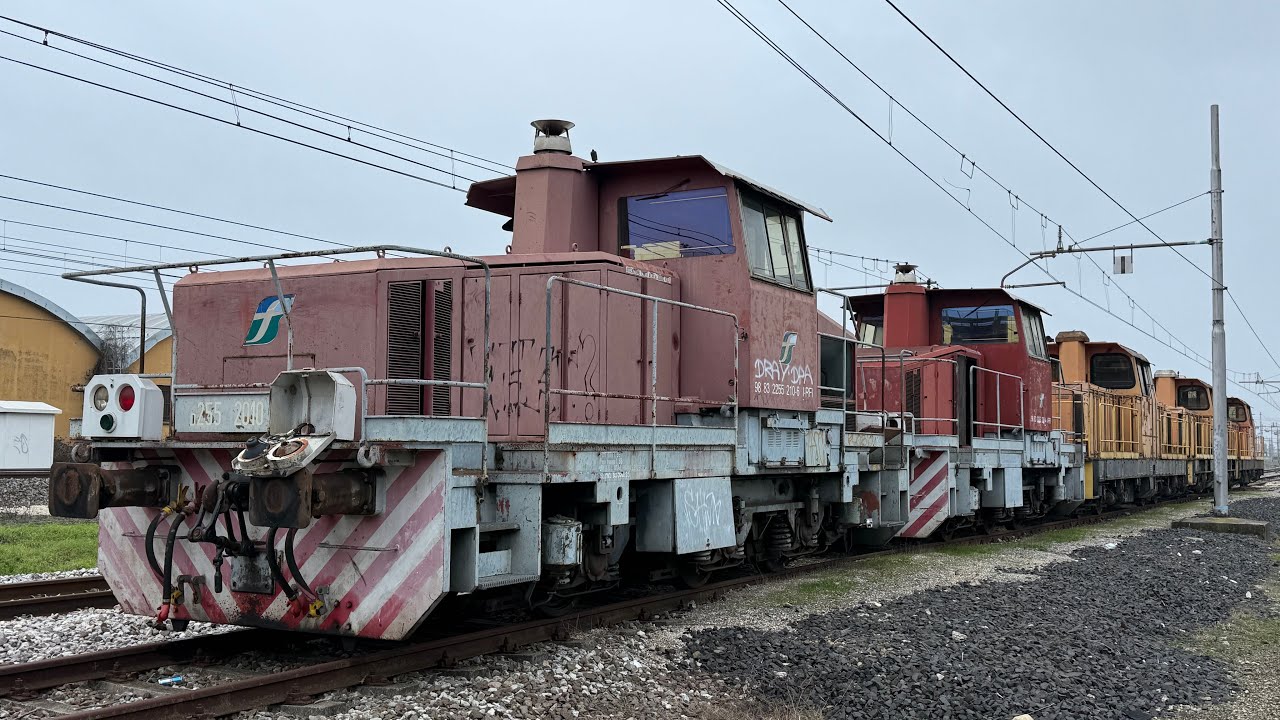 VECCHI LOCOMOTORI DIESEL ABBANDONATI A BOLOGNA INTERPORTO…
