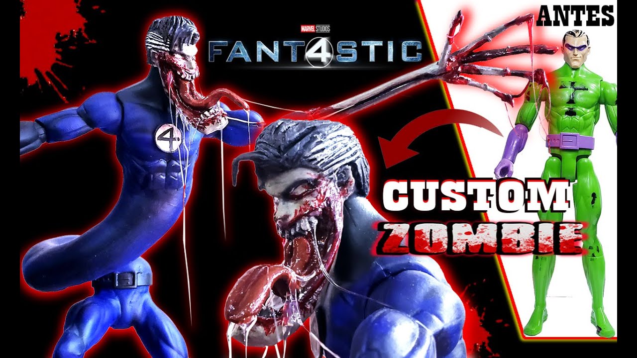 4 Fantasticos Zombies Custom/Mr Fantastic/Marvel Zombies
