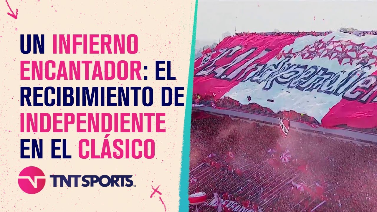 Espectacular recibimiento para Independiente ante Racing en el clásico de Avellaneda 🔥