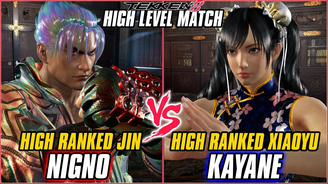TEKKEN 8 ▰ NIGNO (Jin) vs KAYANE (Xiaoyu) ▰ T8 HIGH LEVEL GAMEPLAY
