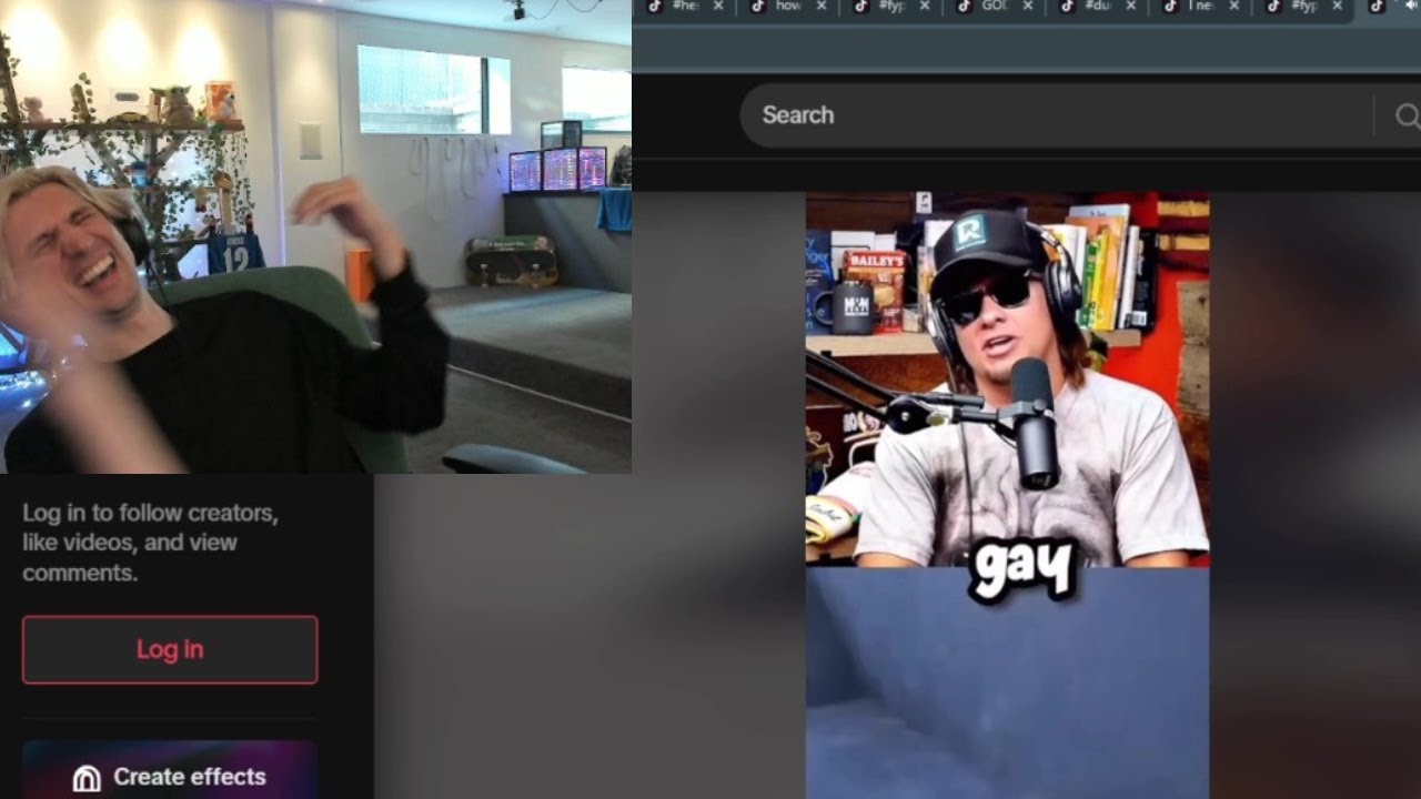 xQc умирает, смеясь над самыми смешными моментами Тео Вона