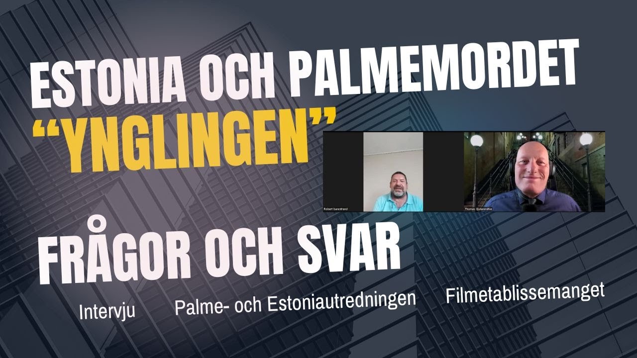 448. Olof Palme samt Estonias f&ouml;rlisning. Fr&aring;gor och svar fr&aring;n 
