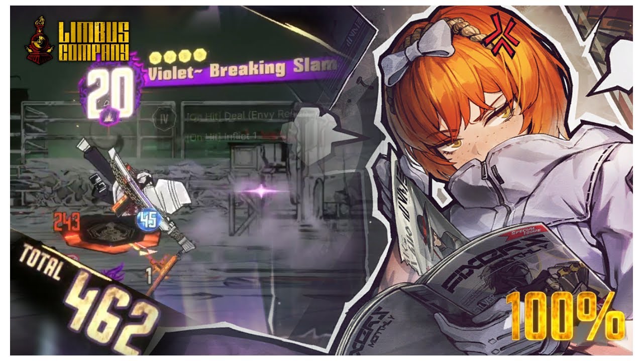 Как пройти этапы 5-30 со 100% вероятностью победы, играя за Вайолет ~ Breaking Slam | Limbus Company