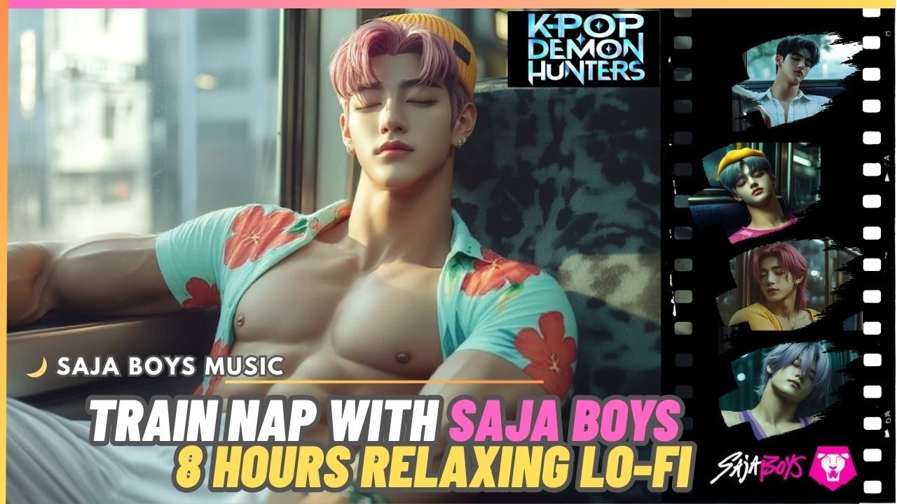[8 HOURS]🌙 Sleep Next to Sajaboys on TRAIN | Lo-Fi Relaxing Sleep Music for Sweet Dreams | Sleep Aid