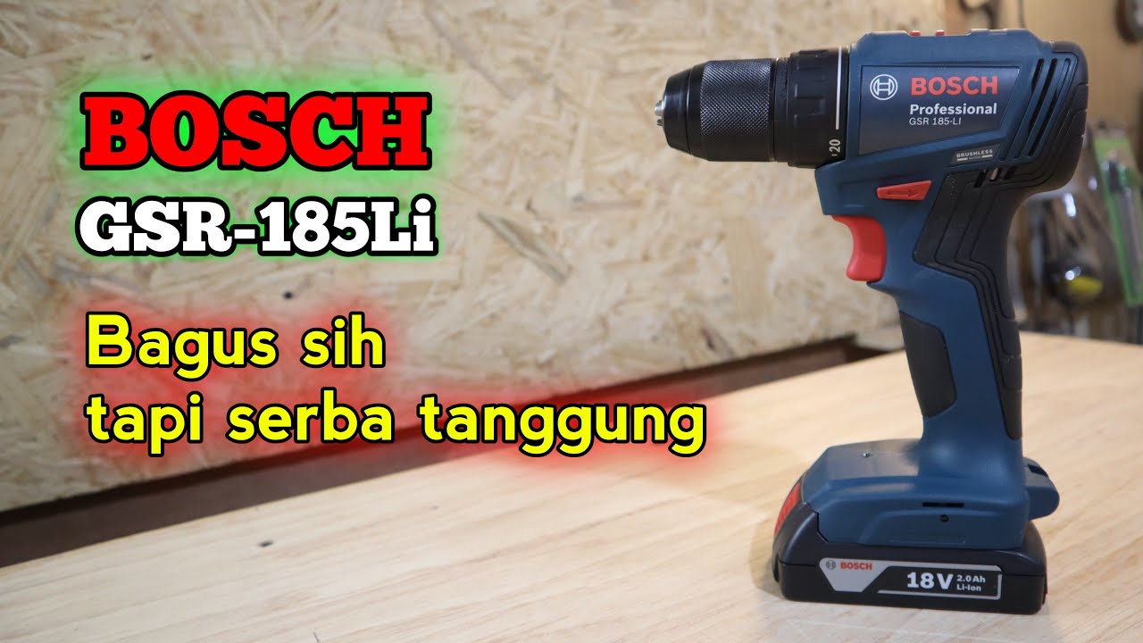 BOSCH GSR 185-Li - Bor ini katanya kok kurang bagus, apa iya? tes dan review bosch gsr 185 li