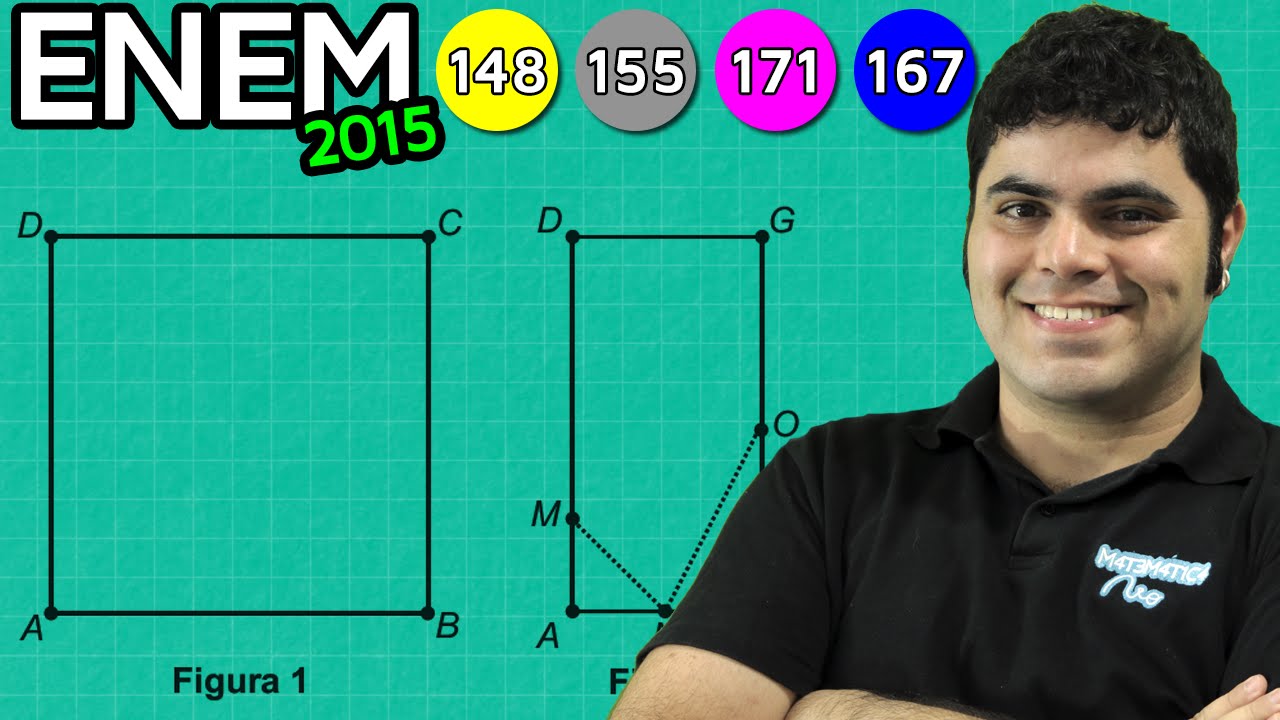 ENEM 2015 Matem&aacute;tica #32 - Simetria e Visualiza&ccedil;&atilde;o Geom&eacute;trica das Bandeirinhas