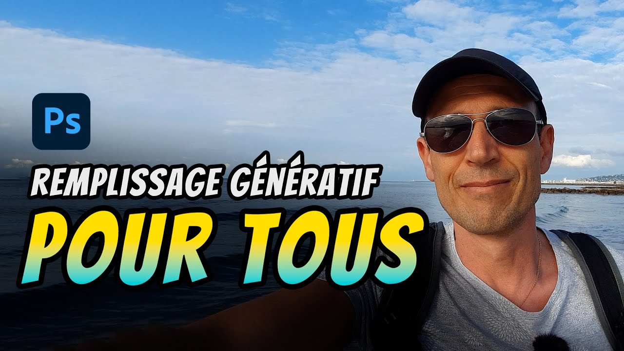 Testez la commande remplissage génératif dans la version 24.5 de Photoshop | Tuto Photoshop