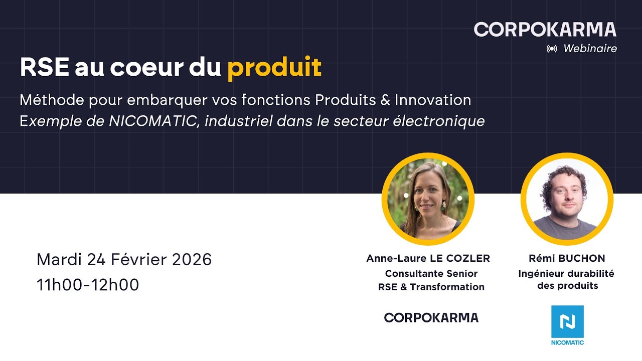 Webinaire - Mettre la RSE au coeur du produit