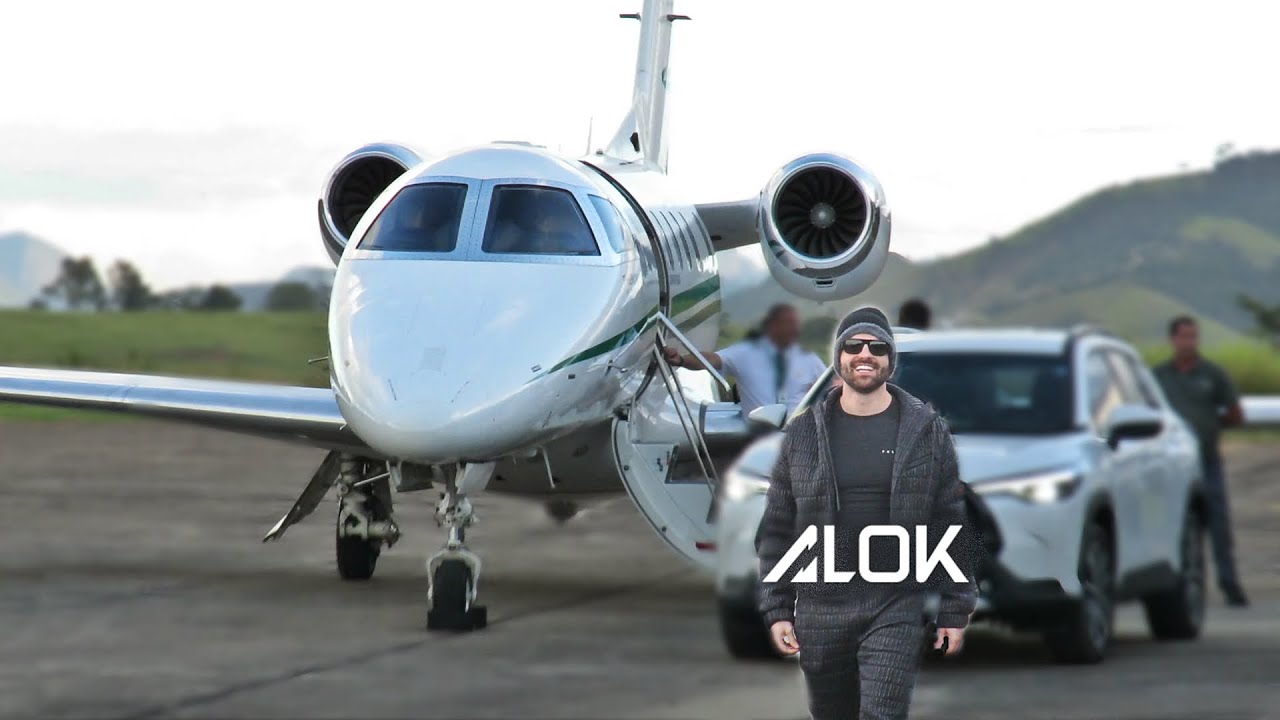 Dj Alok Chegando de Jatinho no Aeroporto de Cachoeiro ES