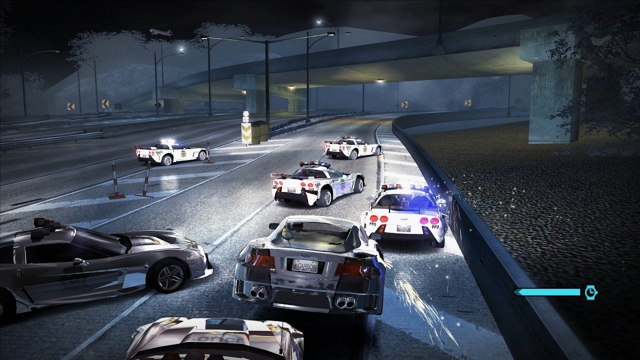 NFS Carbon Wolf's Aston Martin DB-9 Epic Police Chase\Pursuit