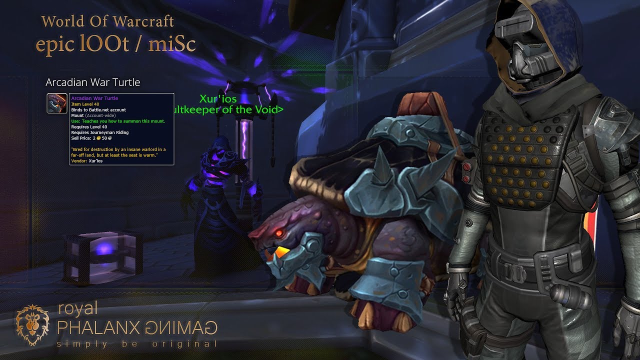 Mount Arcadian War Turtle for 150 Curious Coin