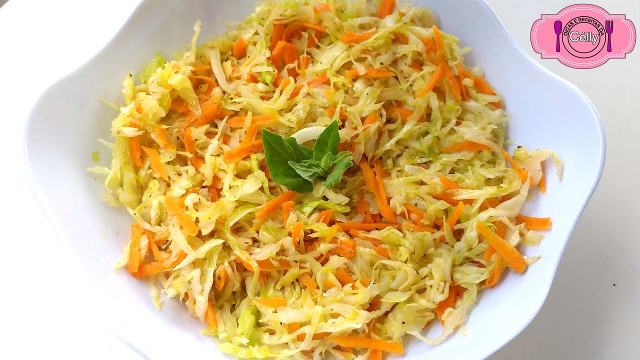 SALADA DE REPOLHO COM CENOURA simples e saborosa