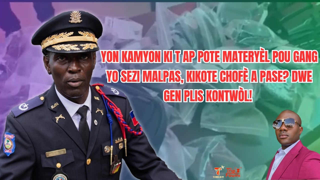 Yon kamyon ki t ap pote materyèl pou mèt peyi yo sezi Malpas: kikote chofè a pase?