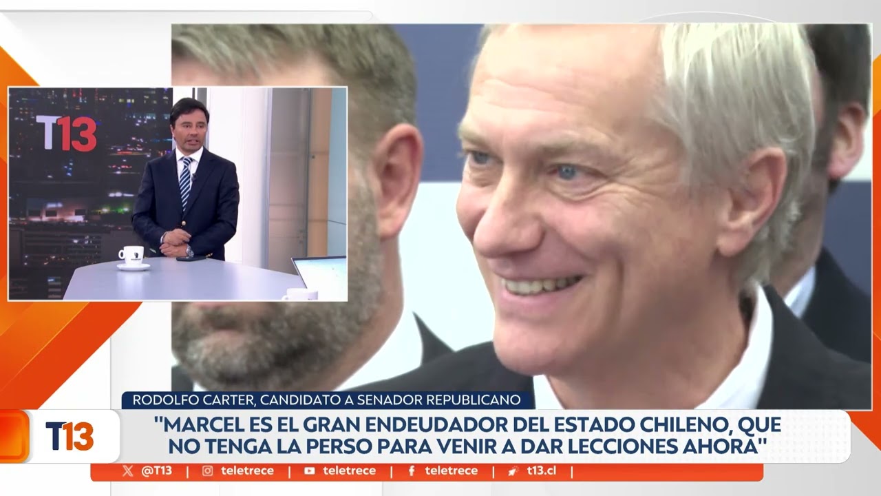 Entrevista al candidato a senador republicano, Rodolfo Carter - T13 Noche