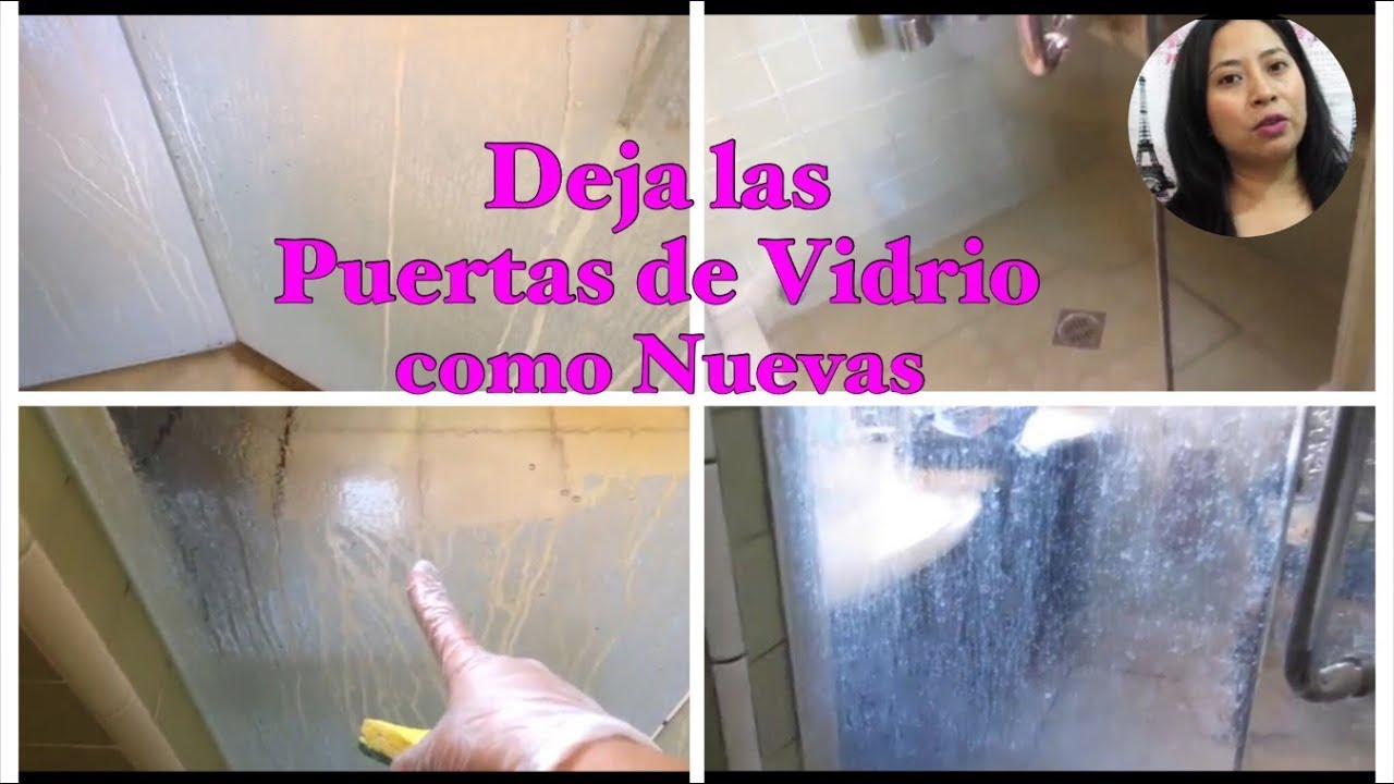 Como quitar Sarro de  Puertas de Vidrio de la Ducha Facil,Demostracion en mi Trabajo