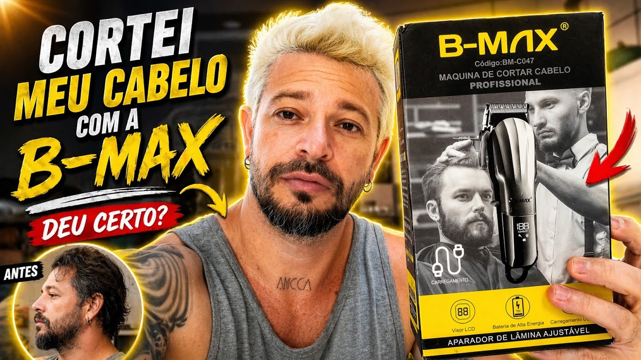 TESTANDO A B-MAX : CORTEI O CABELO SOZINHO