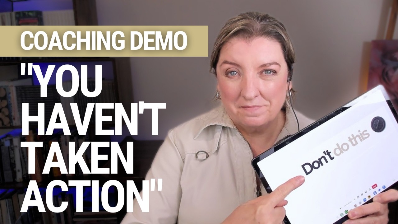 Your Client Won't Take Action: Coaching Demo (Beginner Mistakes vs MCC)