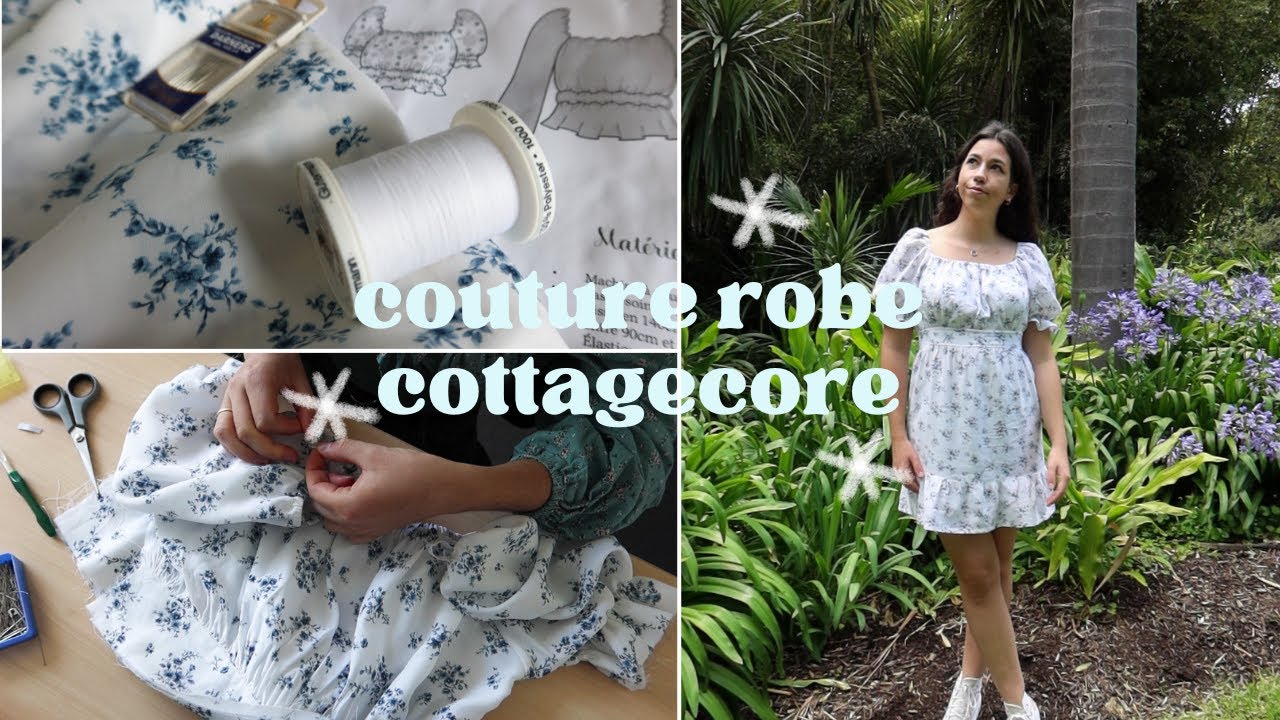 Je couds une ROBE COTTAGECORE || Frida d'Atelier Bernie