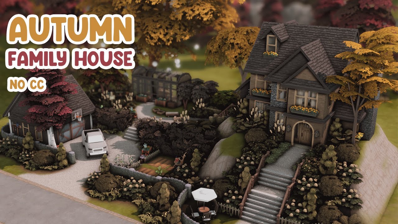 Huge Autumn Family Home 🍁 The Sims 4 Speed Build