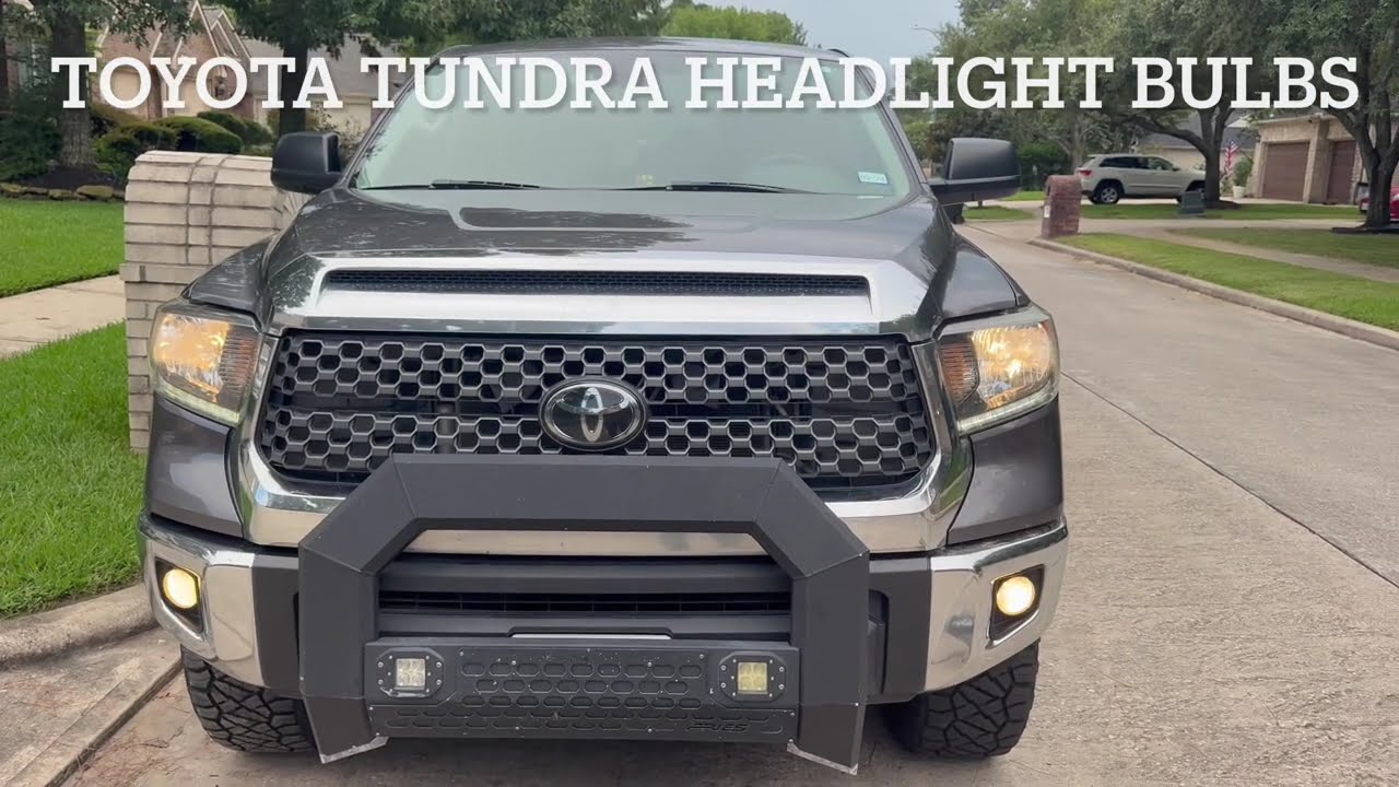 How to replace headlight bulbs low and high beam ￼ on a 2020 Toyota tundra 4x4