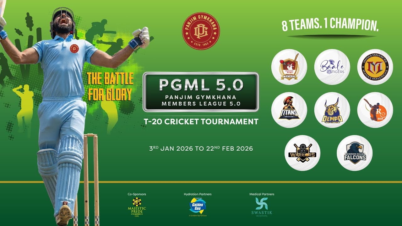 LIVE | DAY 8 | PGML 5.0 | PANJIM GYMKHANA MEMBERS LEAGUE 2026