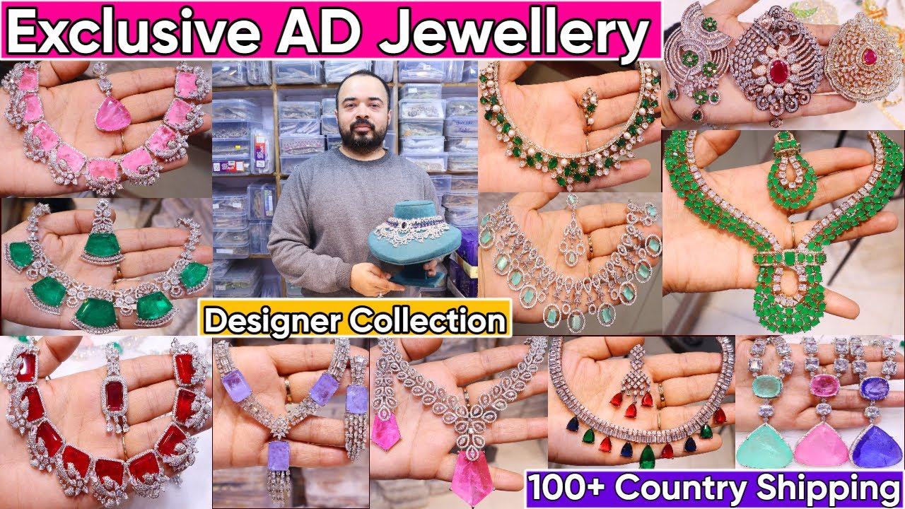 Exclusive Designer Bridal AD Jewellery Collection 2025 | Premium Quality American Diamond Jewellery