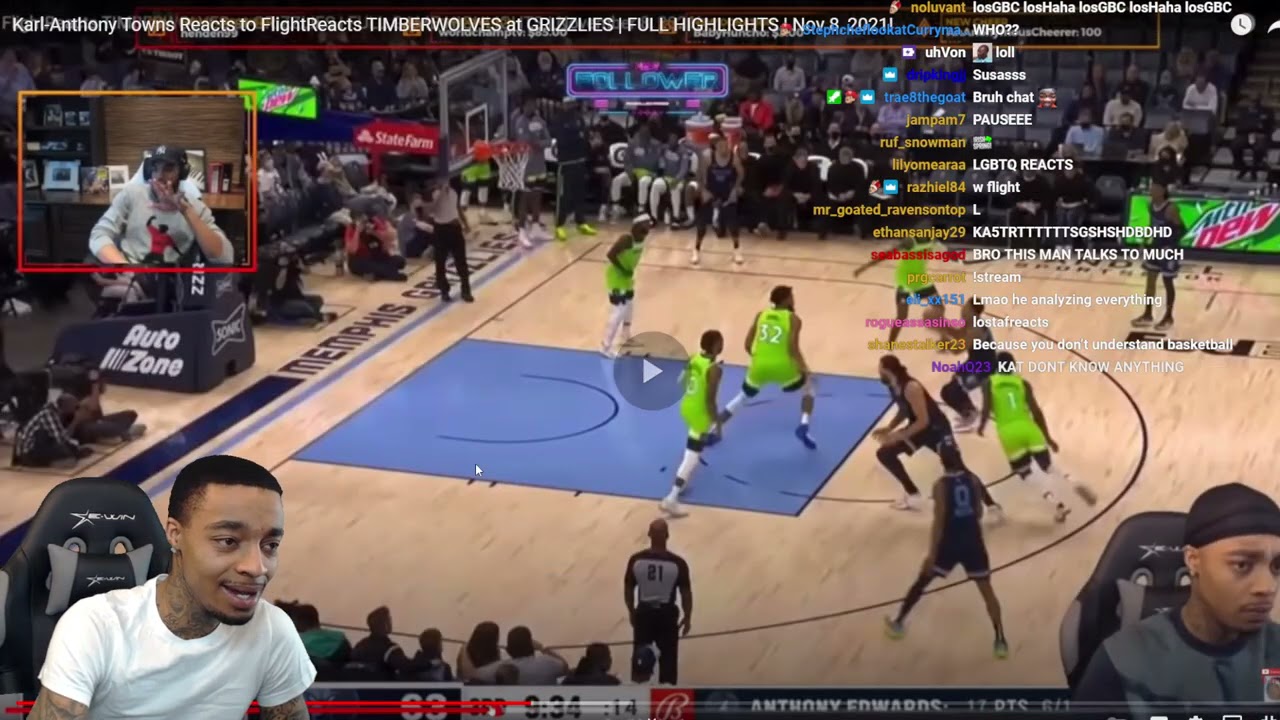 FlightReacts To Karl-Anthony Towns Reacting to FlightReacts!