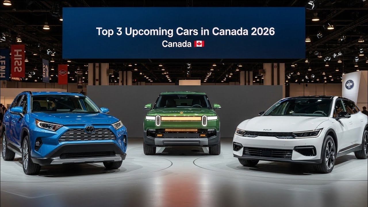 Top 3 Upcoming Cars in Canada 2026 🇨🇦 | Toyota RAV4 2026, Rivian R2, Kia EV5 – Full Breakdown