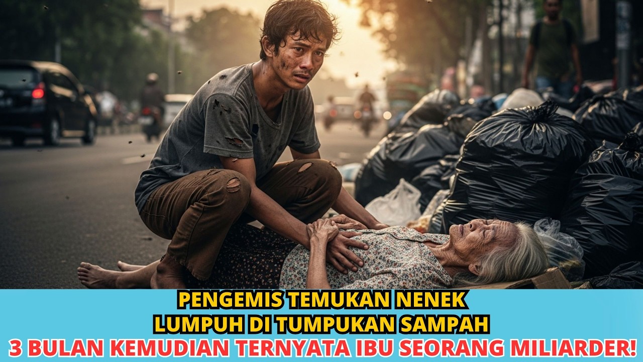 PENGEMIS TEMUKAN NENEK LUMPUH DI TUMPUKAN SAMPAH… 3 BULAN KEMUDIAN RAHASIA BESAR TERUNGKAP