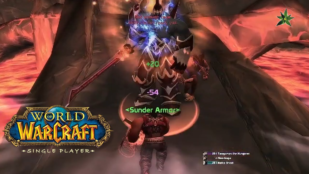 26a WoW Classic Single Player - Ragefire Chasm POV Tank